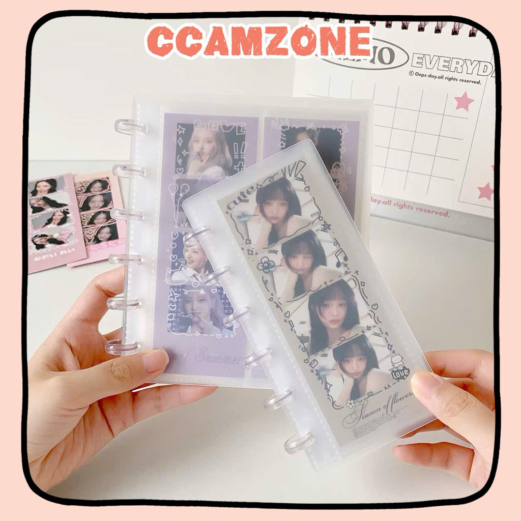 Album Đựng Photostrip Ringnote Binder Collectbook Ảnh Dài Photobooth Sleeve Trong Suốt