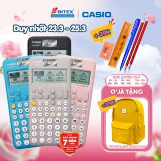 [FS] Máy Tính Học Sinh Casio FX-880BTG Chính Hãng Bitex - 4 Màu Trendy, Bảo Hành 7 Năm, Được Mang Vào Phòng Thi