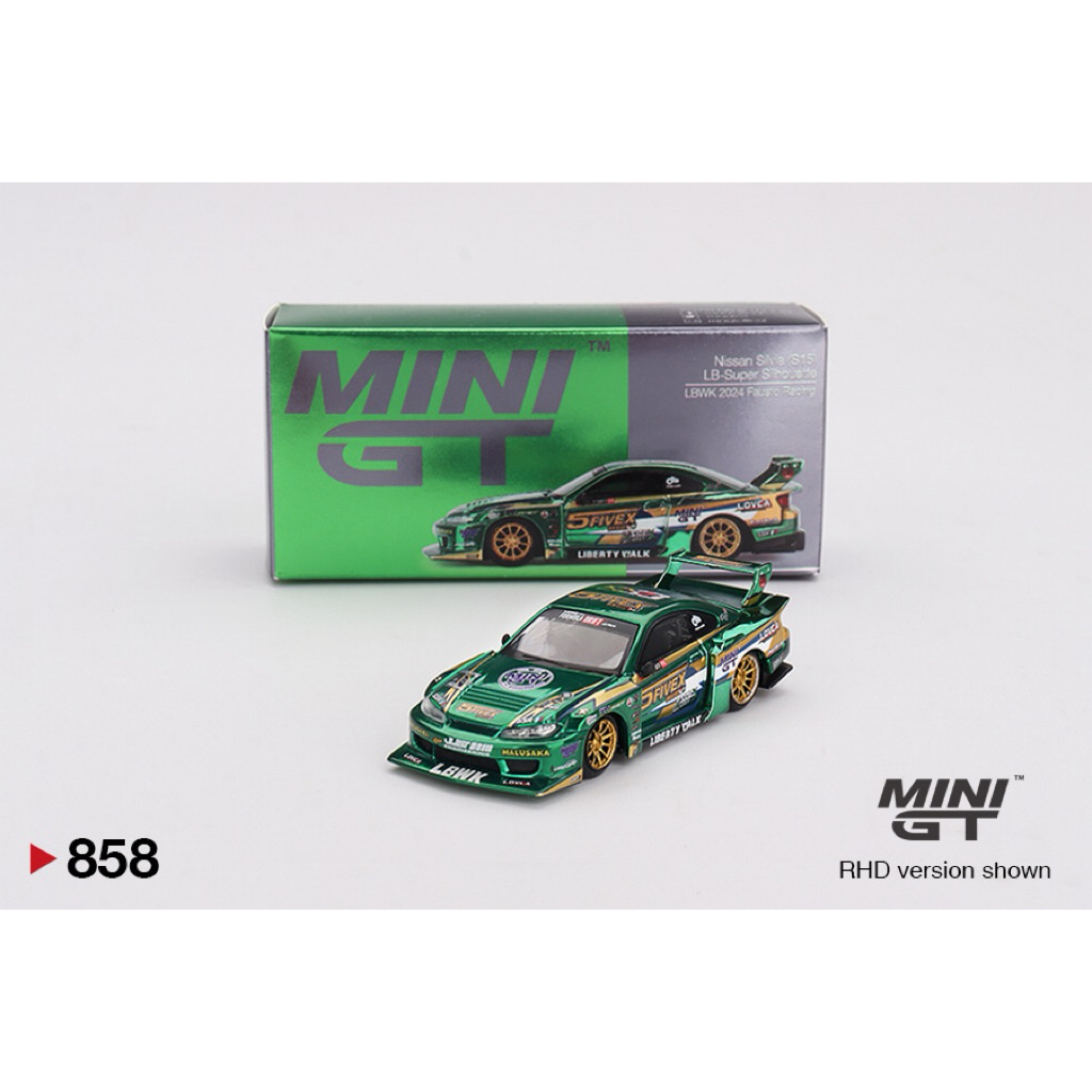 MiniGT Nissan Silvia (S15) LB-Super Silhouette LBWK 2024 Fausto Racing tỉ lệ 1/64
