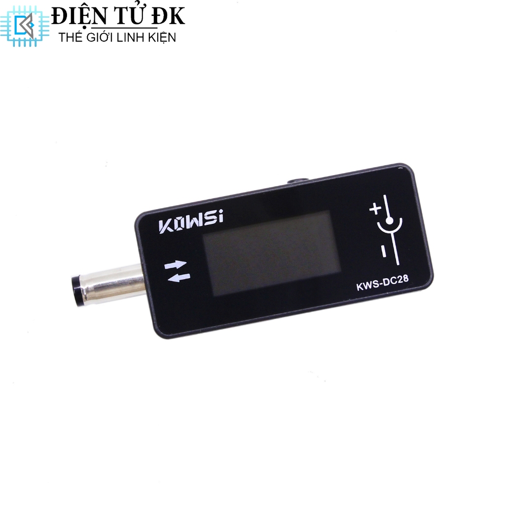 KWS-DC28 Đồng Hồ Đo Test Dung Lượng Nguồn DC 4-30V 12A Cổng DC 5521