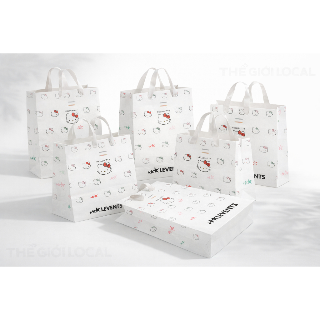 𝐋events 𝐱 𝐇ello𝐊itty | Túi Giấy Levents / Cream