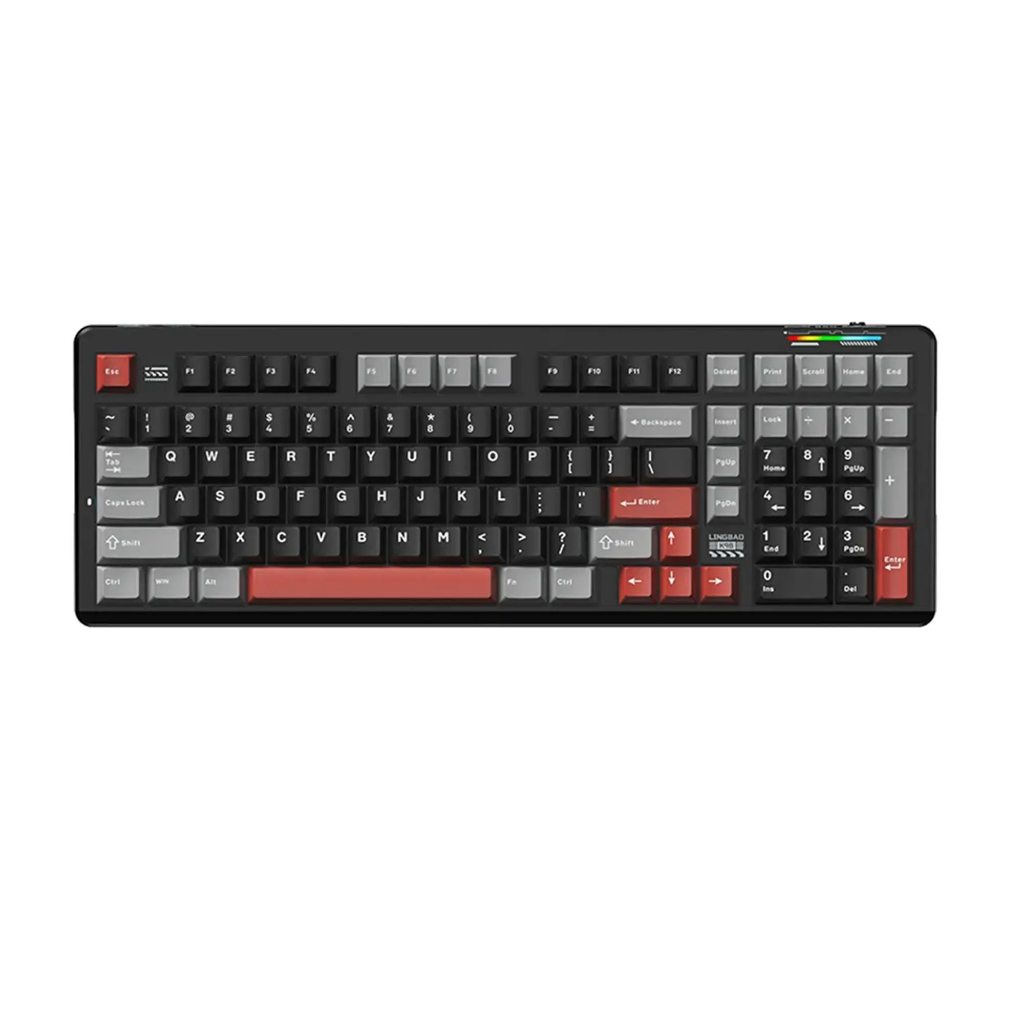 Bàn phím cơ không dây LINGBAO K98/ K98 PRO - Mạch xuôi - LED RGB - Thiết kế 2U0 | BigBuy360 - bigbuy360.vn