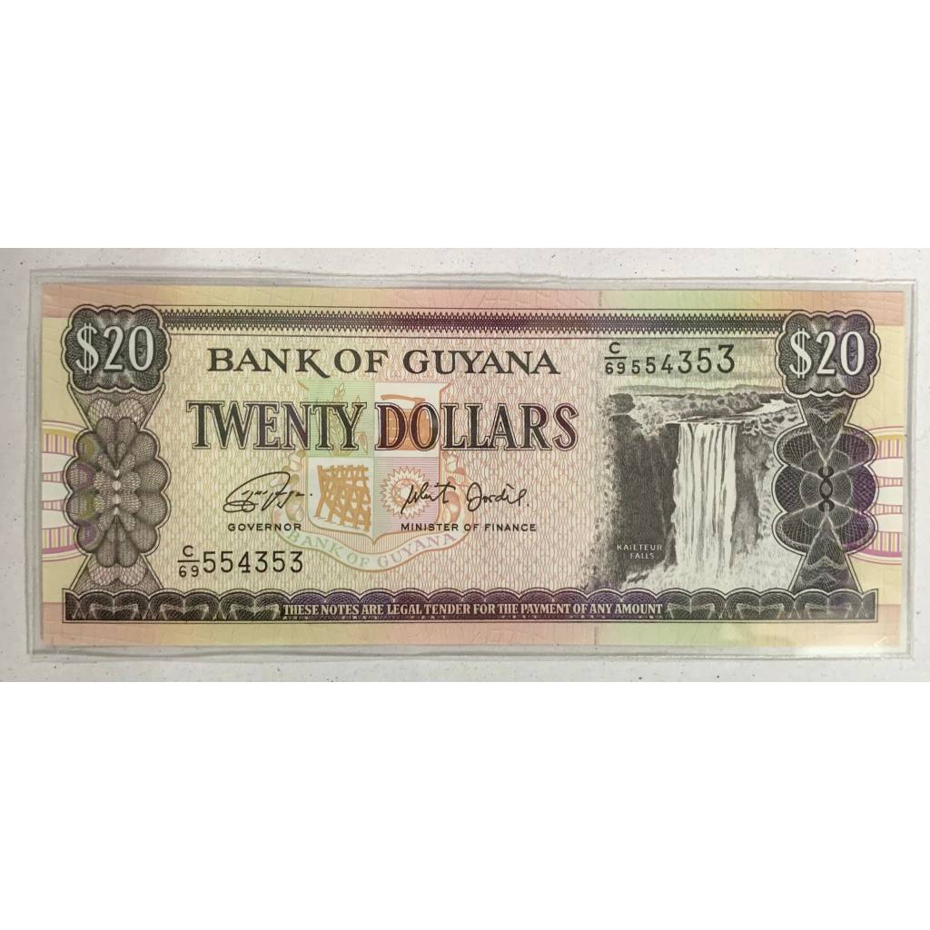 [SƯU TẦM QUỐC TẾ] Châu Mỹ 20 Dollar Guyana 2018 Sưu tầm Hiếm