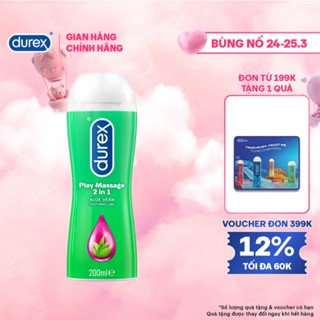 Gel bôi trơn Durex Play Massage gốc nước 200ml/chai
