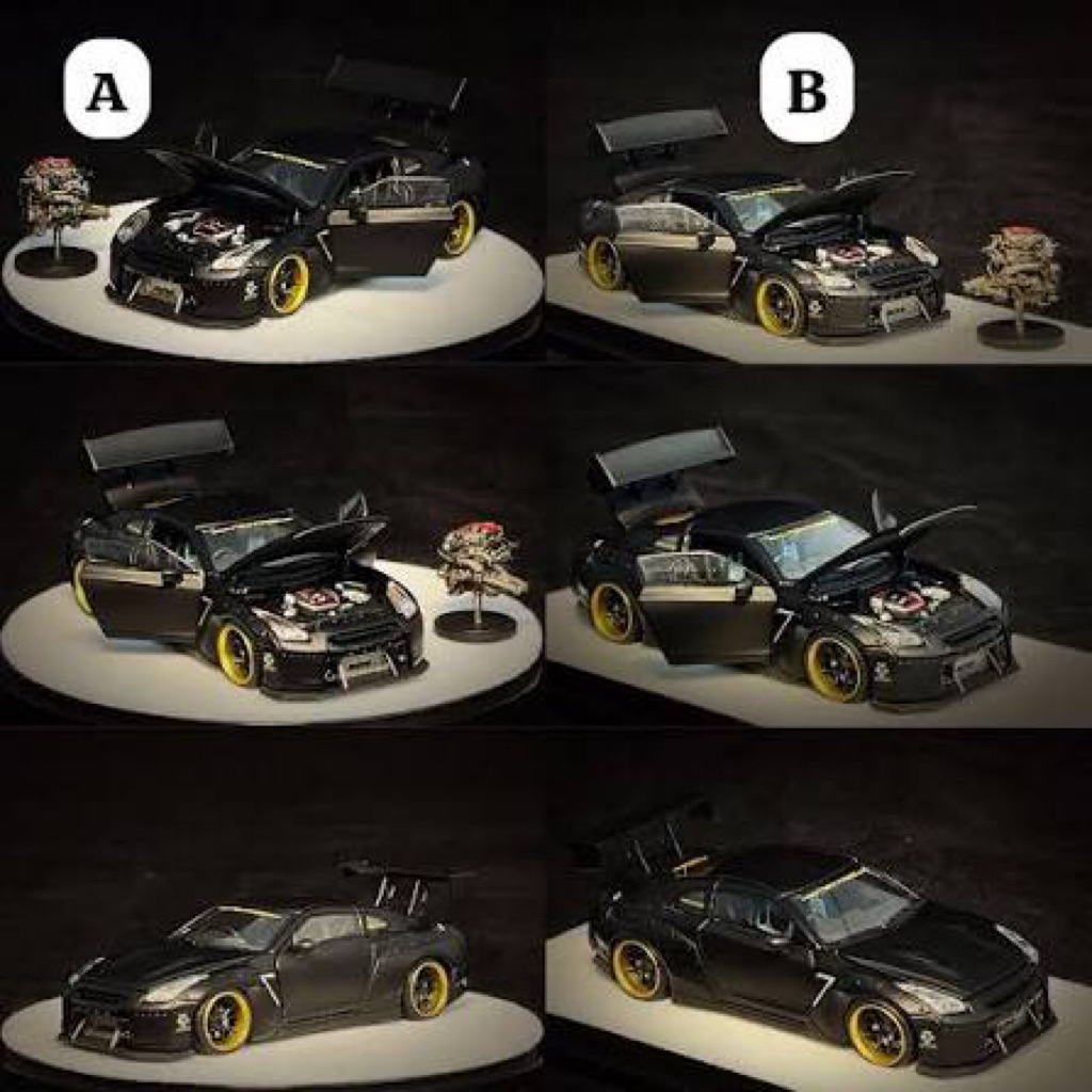 Api Diecast- PGM 1:64 Nissan GT-R R35- Bản đế tròn