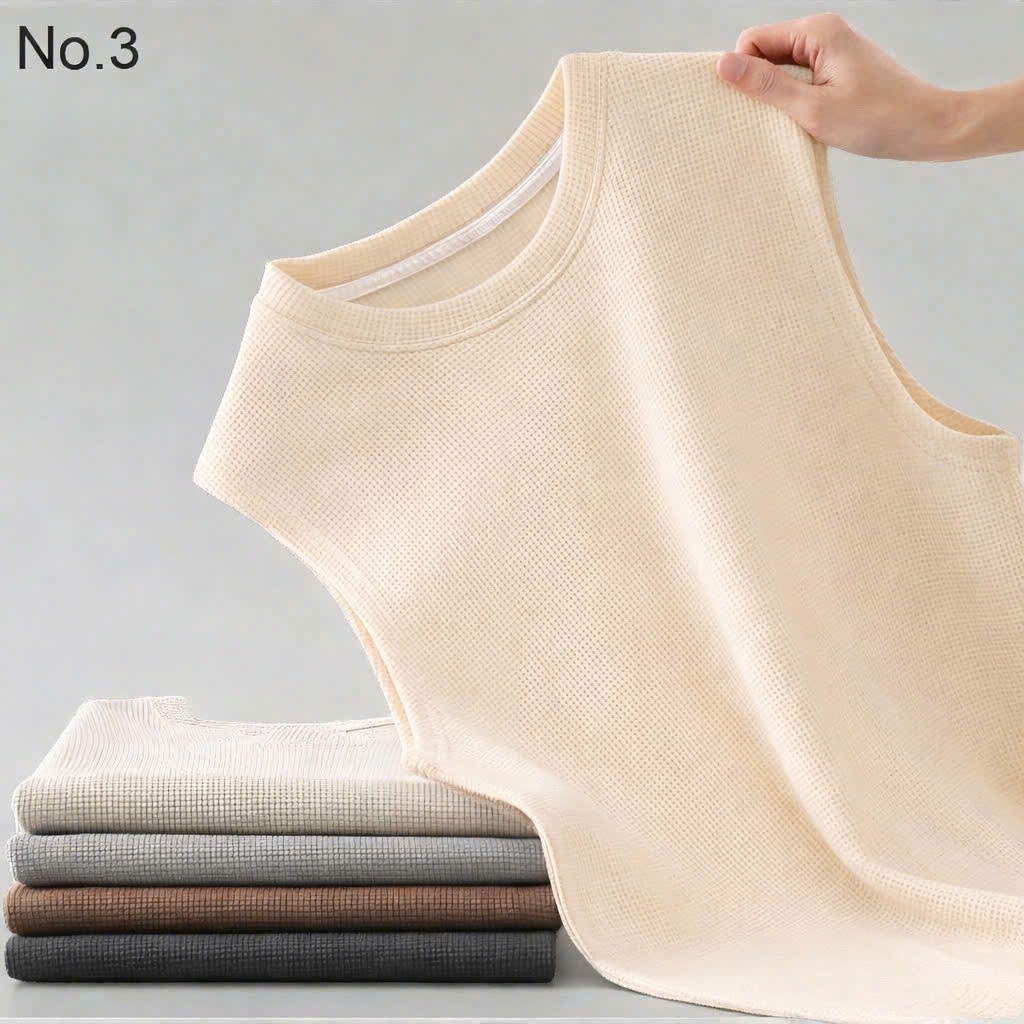 Áo ba lỗ chất liệu tổ ong, áo sát nách tổ ong mềm mại thoáng mát thấm hút mồ hôi , vừa vặn