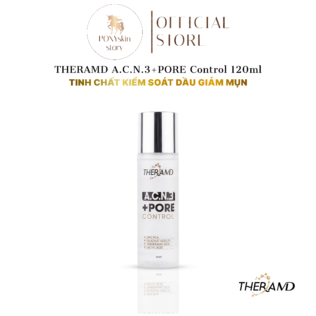 Theramd A.C.N.3+PORE Control 120ml- Tinh chất kiểm soát dầu giảm mụn 120ml