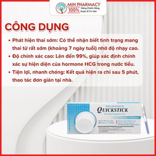 Que thử thai nhanh Quickstick (1 cái/hộp) - Minpharmacy