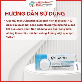 Que thử thai nhanh Quickstick (1 cái/hộp) - Minpharmacy