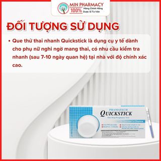 Que thử thai nhanh Quickstick (1 cái/hộp) - Minpharmacy