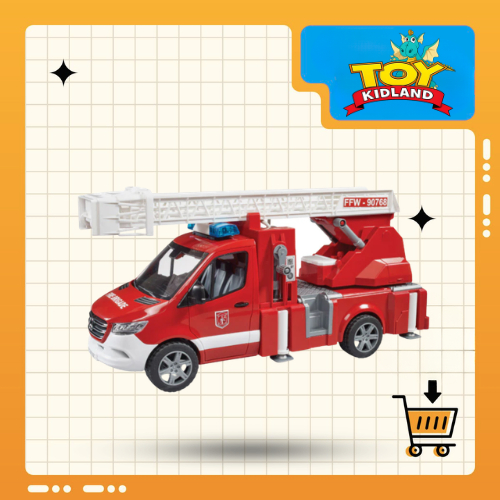 Xe cứu hỏa Mercedes Benz và thang xoay, hệ thống bơm nước BRUDER BRU02673