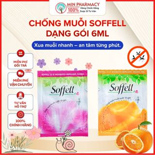 Dây 12 gói Kem bôi da chống muỗi SOFFELL Dạng gói 6ml - Minpharmacy
