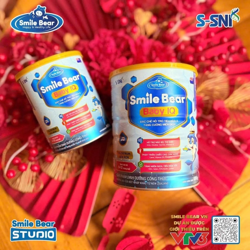 Sữa bột SMILE BEAR BABY IQ 0-12 THÁNG