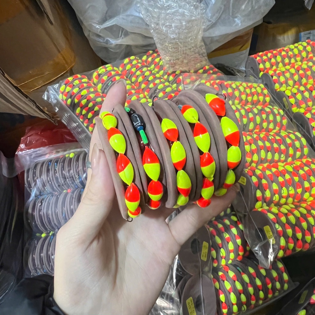 Bộ Trục Buộc Sẵn đủ phao trục thẻo lưỡi trì câu đài chặn to 3m6 -4m5 - 5m4 -6m3 câu cá nhỏ