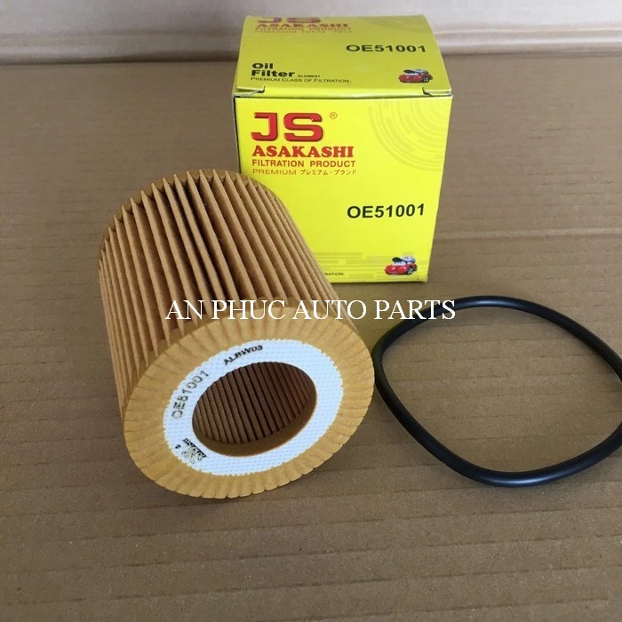 Lọc Nhớt Ford Ranger Raptor 2.0L 2022, 2023, 2024 hiệu JS Asakashi Nhật OE51001 /1720612, BB3Q6744BA