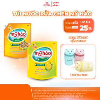 Nước Rửa Chén An Toàn Cho Da Và 5X Đậm Đặc Mỹ Hảo | Hương Gừng Và Hương Chanh Khử Sạch Mùi Tanh Thực Phẩm | Túi 3.3KG