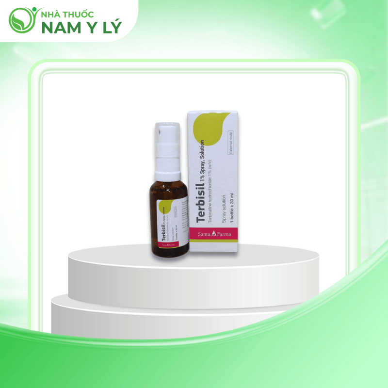 Terbisil 1% Spray, Solution, giảm nhiễm nấm da chân (athlete’s foot) và nấm bẹn, đùi