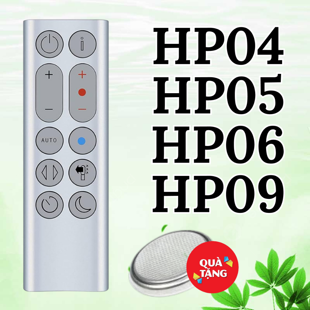 (Sẵn Pin) Điều từ xa cho quạt dysom HP04 HP05 HP06 HP09