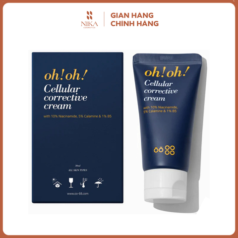 Kem Dưỡng Ohoh Cellular Corrective 10% Niacinamide & 5% Calamine & 1% B5 [Nika Cosmetics]