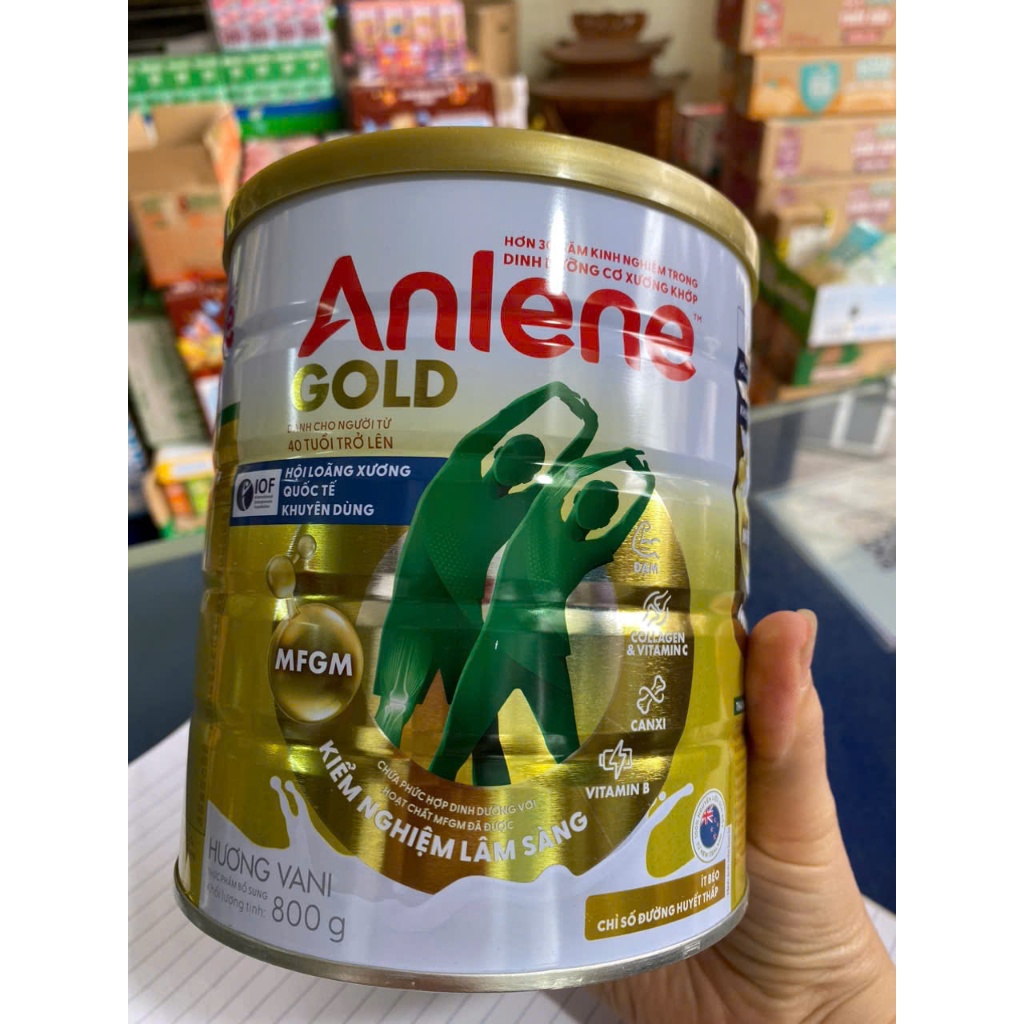 Sữa bột Anlene Gold 5X hương vani 400G 800G