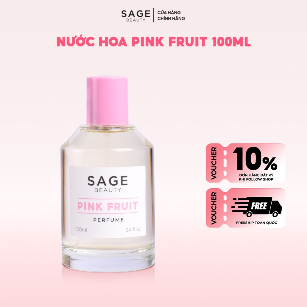 Nước hoa nữ Pink Fruit SAGE BEAUTY 100ML lưu hương lâu ngọt ngào, trẻ trung, quyến rũ
