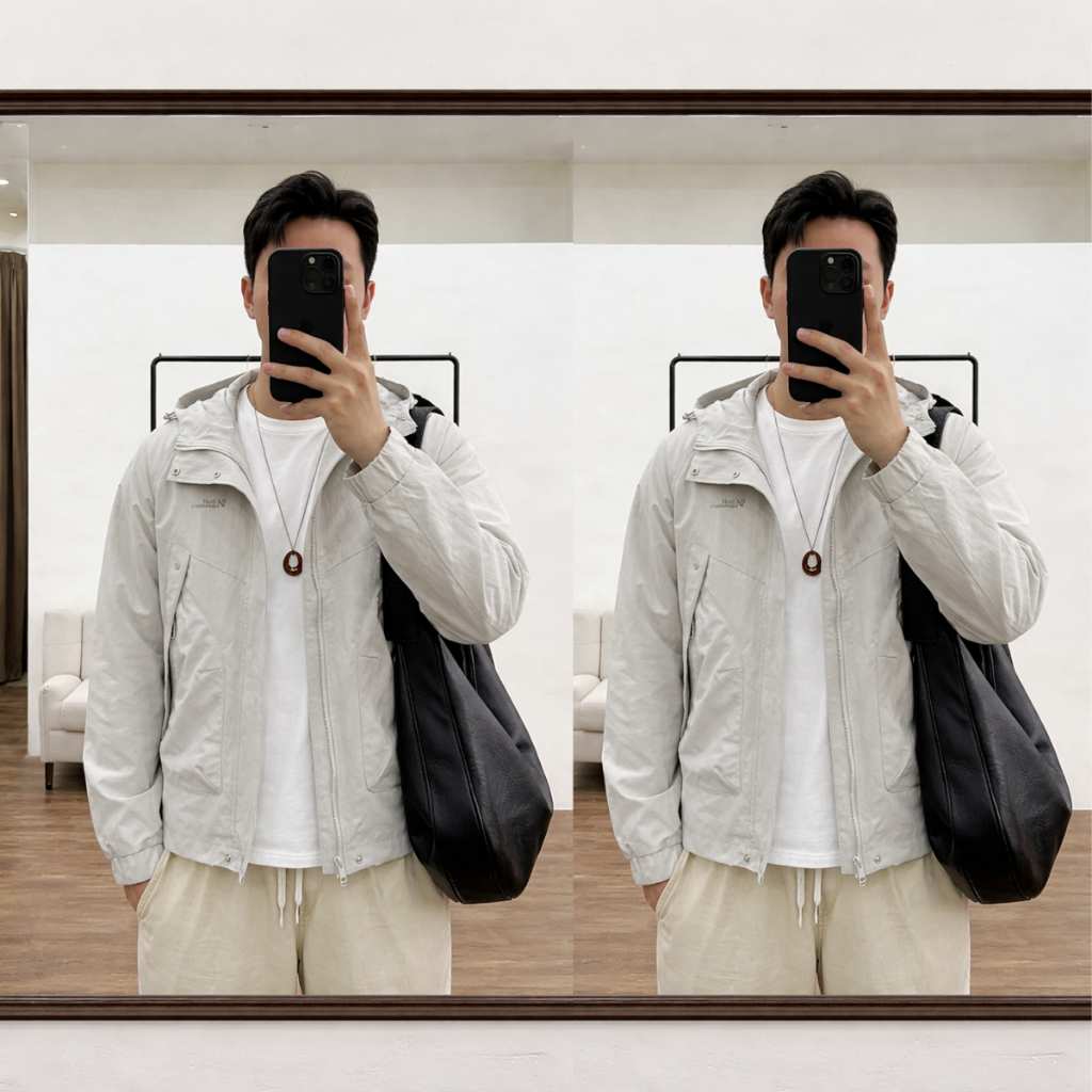 Áo Khoác Gió Nam FMSTYLE Cao Cấp - Áo Gió Trơn 2 Lớp Chống Nước, Chống Nắng Phong Cách Tối Giản