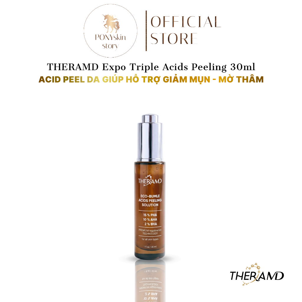 Theramd Expo Triple Acids Peeling 30ml- Acid peel da giúp hỗ trợ giảm mụn - mờ thâm 30ml