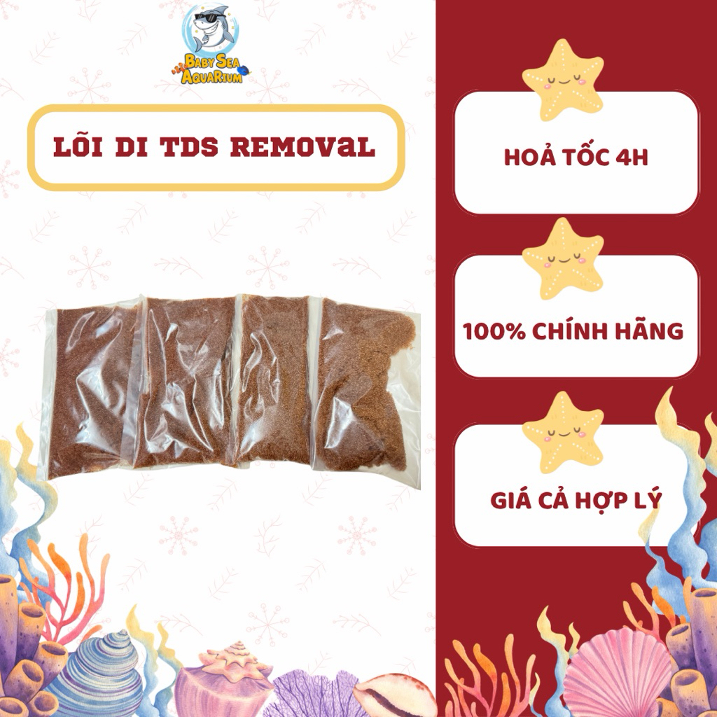 Lõi DI TDS REMOVAL-Khử TDS cho nước tinh khiết chuẩn RO/DI (chỉ nên đặt sau RO)