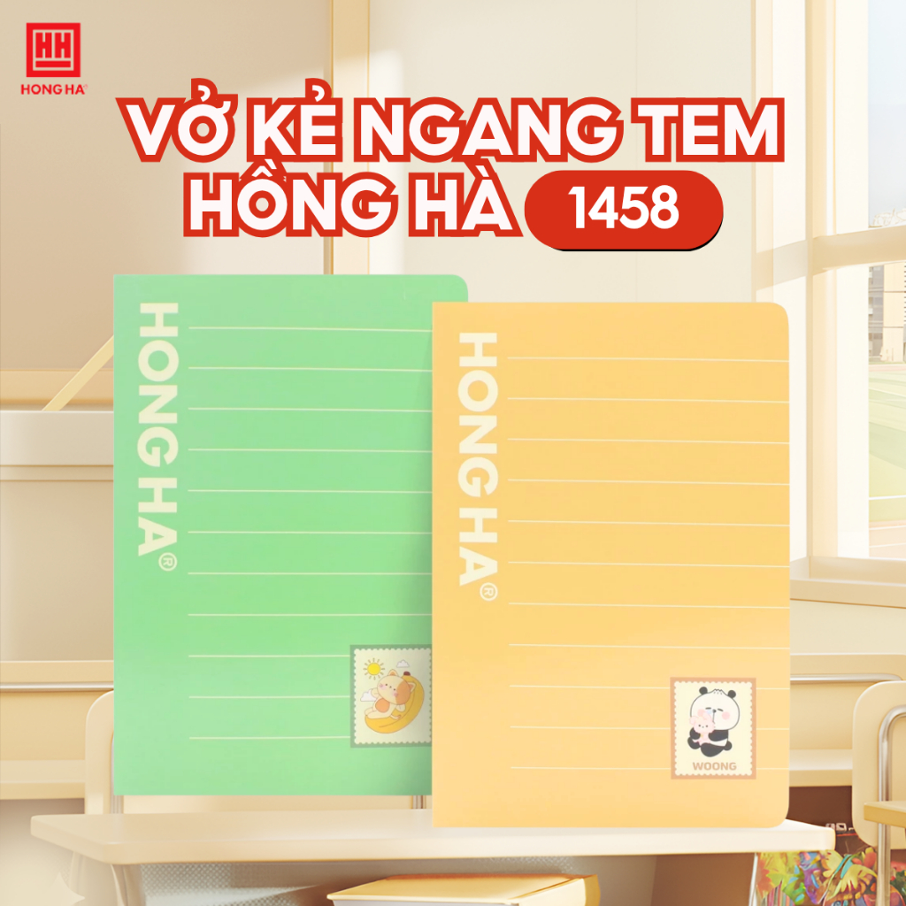 Vở Kẻ Ngang 120 Trang A4 Hồng Hà Study Tem - 1458