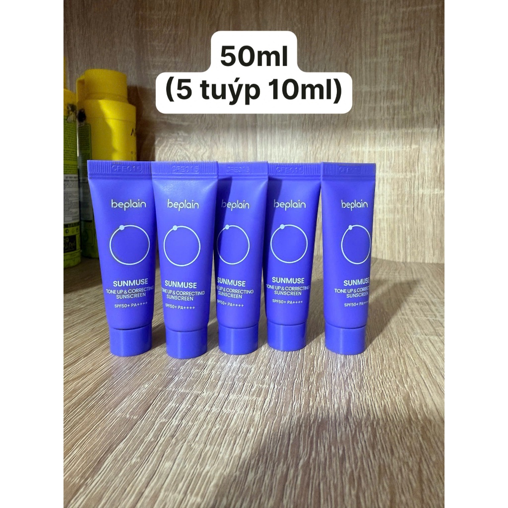 Kem Chống Nắng Beplain Sunmuse Tone Up & Correcting/Peach Pink/ Sunmuse Mineral/ MatteSunscreen SPF50+ 50ml_BumHouse | BigBuy360 - bigbuy360.vn