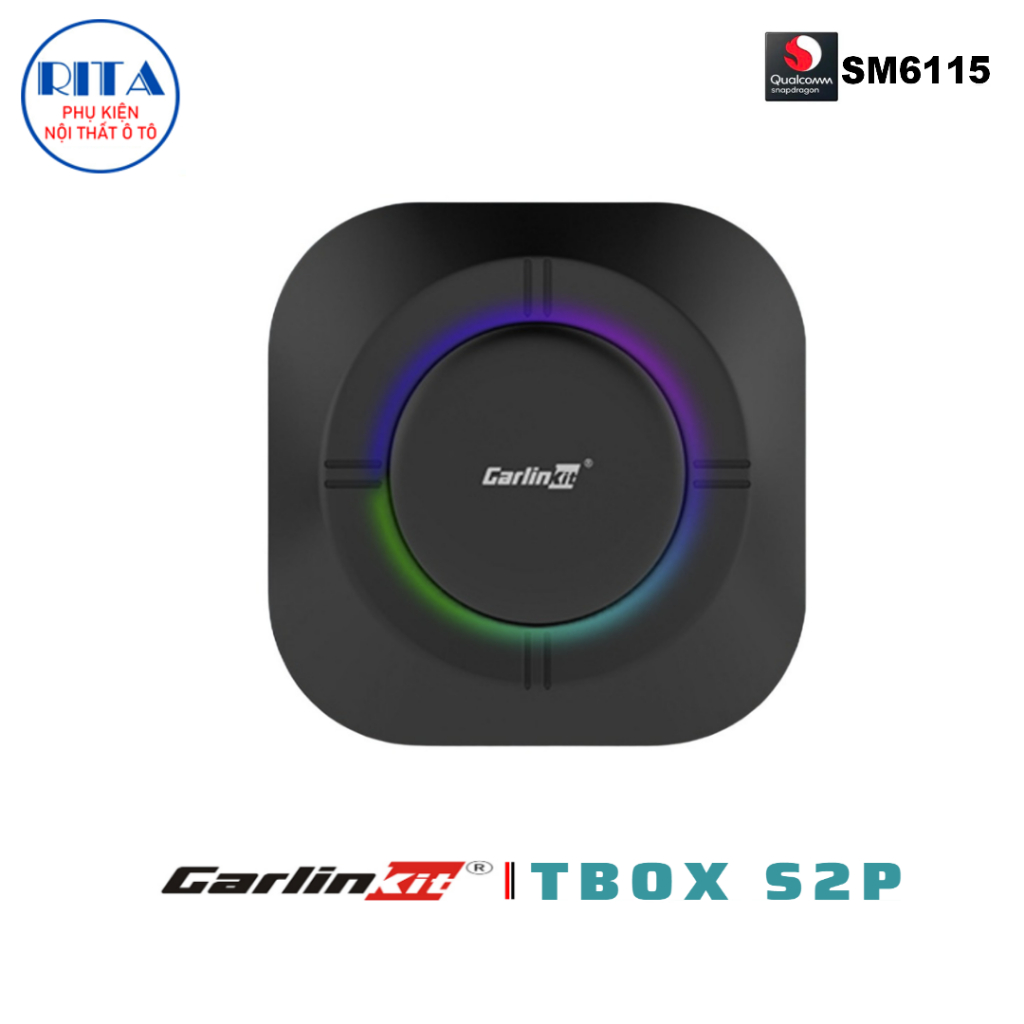 Android Box Carlinkit Tbox S2P - Chip Qualcomm SM6115 - Ram 4Gb / Ram 8Gb - Chính Hãng Carlinkit