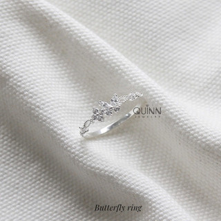 Nhẫn Butterfly, nhẫn hồ điệp đính đá bạc 925 Quinn Jewelry