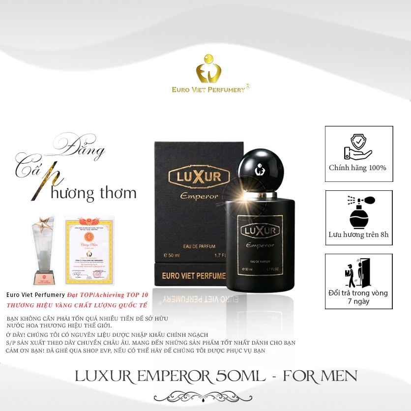 Nước Hoa Nam EU LUXUR EMPEROR, Euro Viet Perfumery 50ml