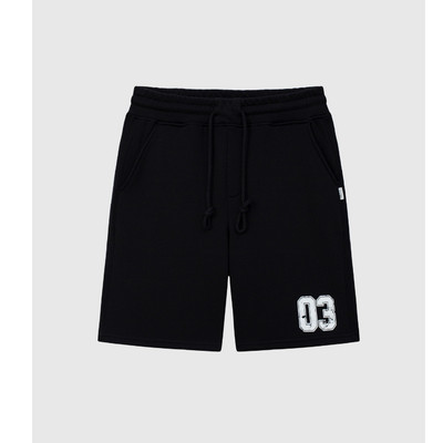 Quần Short Nỉ Nam BOO Bermuda Phối Bo Rib In Graphic 03 Chất Liệu nỉ da cá