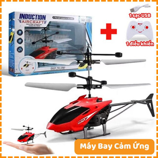Máy Bay Điều Khiển Cảm Ứng Sử Dụng Sạc Tích Điện Kèm Điều Khiển Từ Xa Và Dây Usb, Máy Bay Trực Thăng Mini