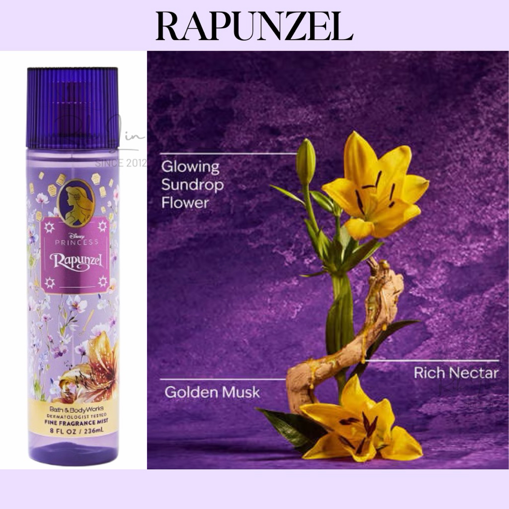 DISNEY _RAPUNZEL | JASMINE|CINDERELLA | JASMINE & ELDERBERRY - Xịt Thơm Body Mist Toàn Thân