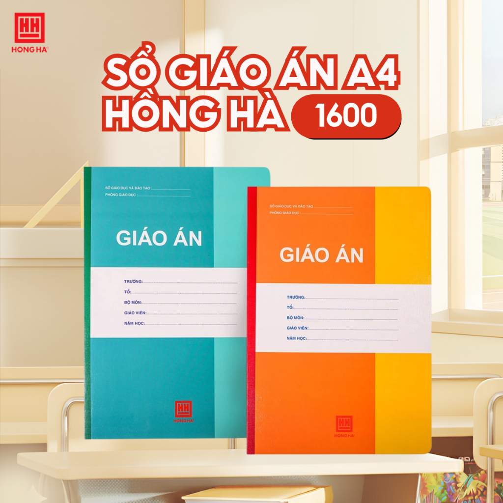 Sổ Giáo án A4 Hồng Hà 120 trang định lượng 60gsm - 1600
