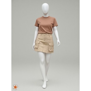 Áo Thun Trơn Nữ Màu Nâu Form Vừa Local Brand TNC Baby Tee Cotton Phông Girl Phố Basic In Chữ Love Trust Đơn Giản BBT-08