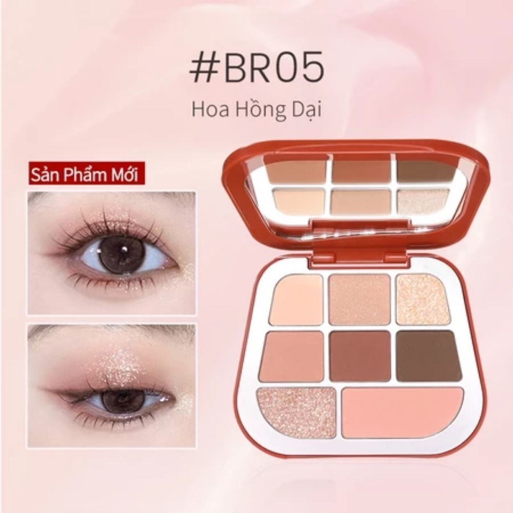 Ảnh 9 của Bảng phấn mắt FOCALLURE 8 Pan Pressed Powder Palette sắc tố cao, không nhòe, lâu trôi chống nước E09