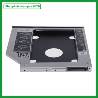 Caddy Bay FB SATA III 9.5mm/12.7mm – Giá Đỡ Gắn Thêm Ổ Cứng SSD HDD Cho Laptop Thay Ổ DVD nhôm nguyên khối