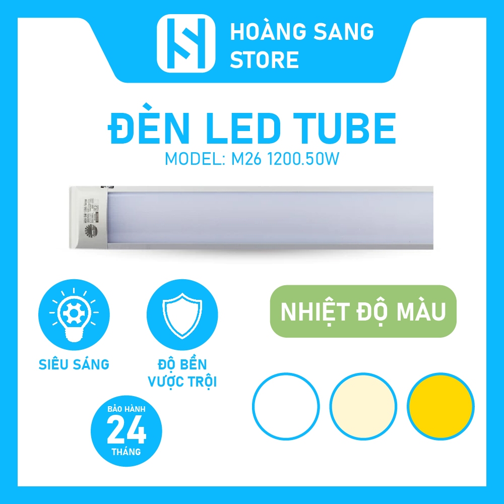 Đèn LED Nổi trần M26 50W Rạng Đông Model: M26 1200/50W