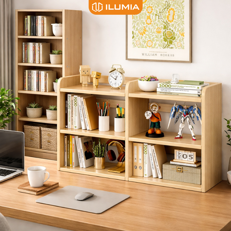 Kệ sách để bàn thương hiệu ILUMIA decor phòng làm việc thêm gọn gàng ILUMIA - GA37