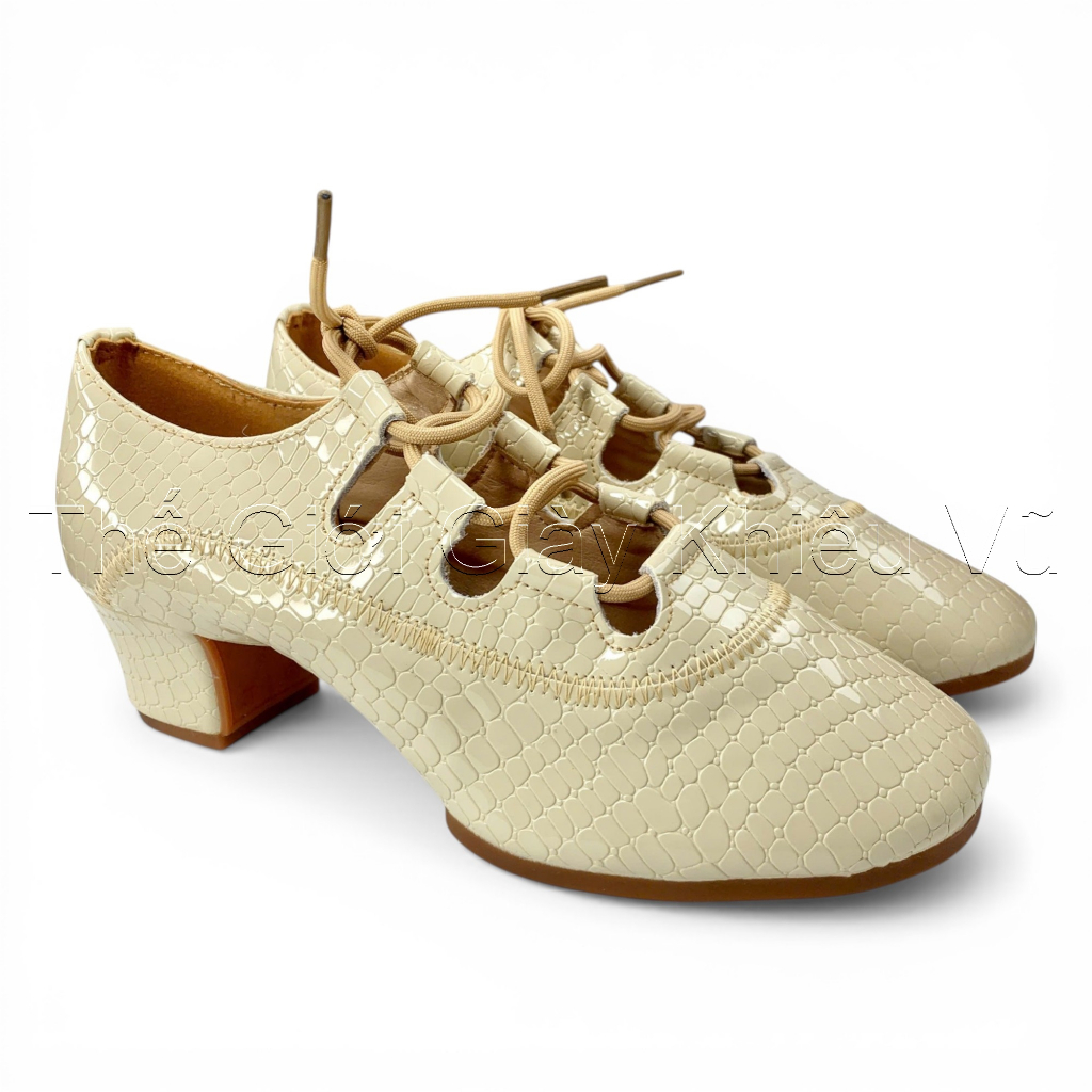 Giày DZW, Đế Rời Cao Su, Gót 3p (DZW-R-3P) - Màu Be