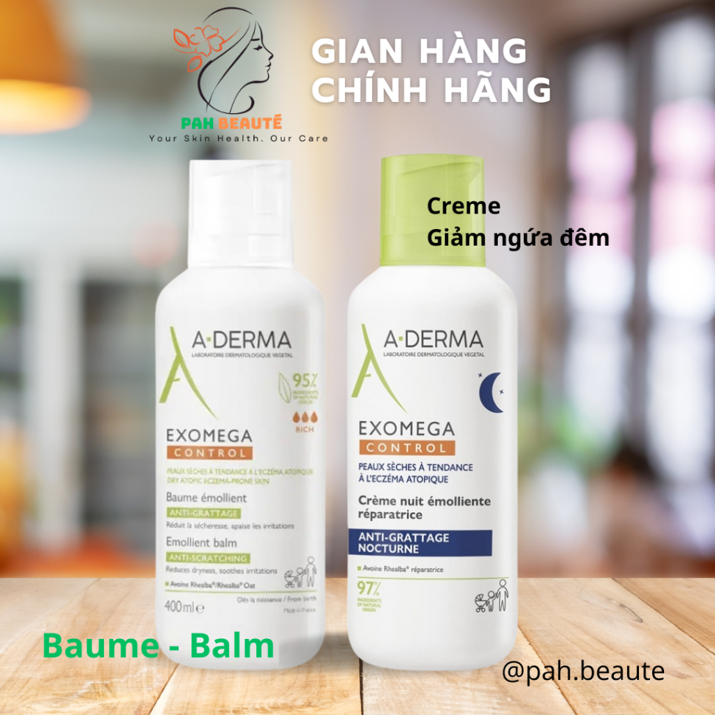 Kem dưỡng ẩm ADERMA Exomega Control 400ML
