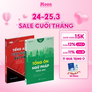Sách tiếng anh cho người mới bắt đầu và tổng ôn ngữ pháp tiếng anh cô Trang Anh -  MoonBook