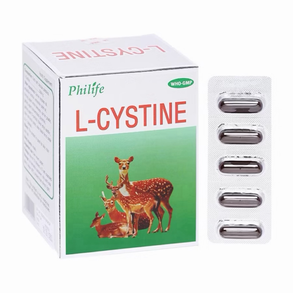 Phils-Lin L-Cystine - Viên uống đẹp da - Hộp 60 viên