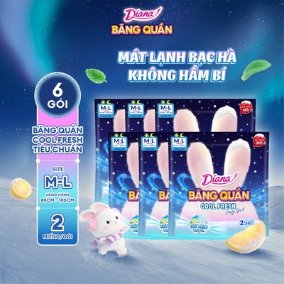 [KOL] Combo 6 Băng Quần Diana Comfy Girl Cool Fresh size M-L 2 miếng/gói