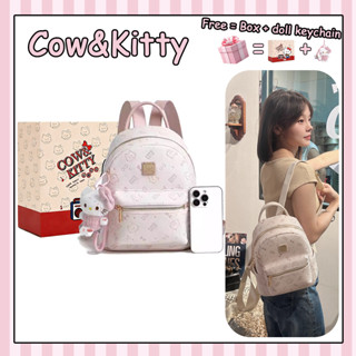 Balo Cow&Kitty Ba lô màu hồng Series Ba lô dung tích lớn màu hồng Ba lô bình thường