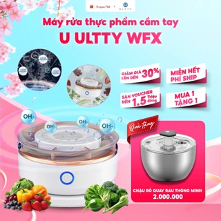 Máy rửa thực phẩm cầm tay U ULTTY WFX công nghệ Hydroxyl kép an toàn, chống nước IPX7 - Hộp quà Tết