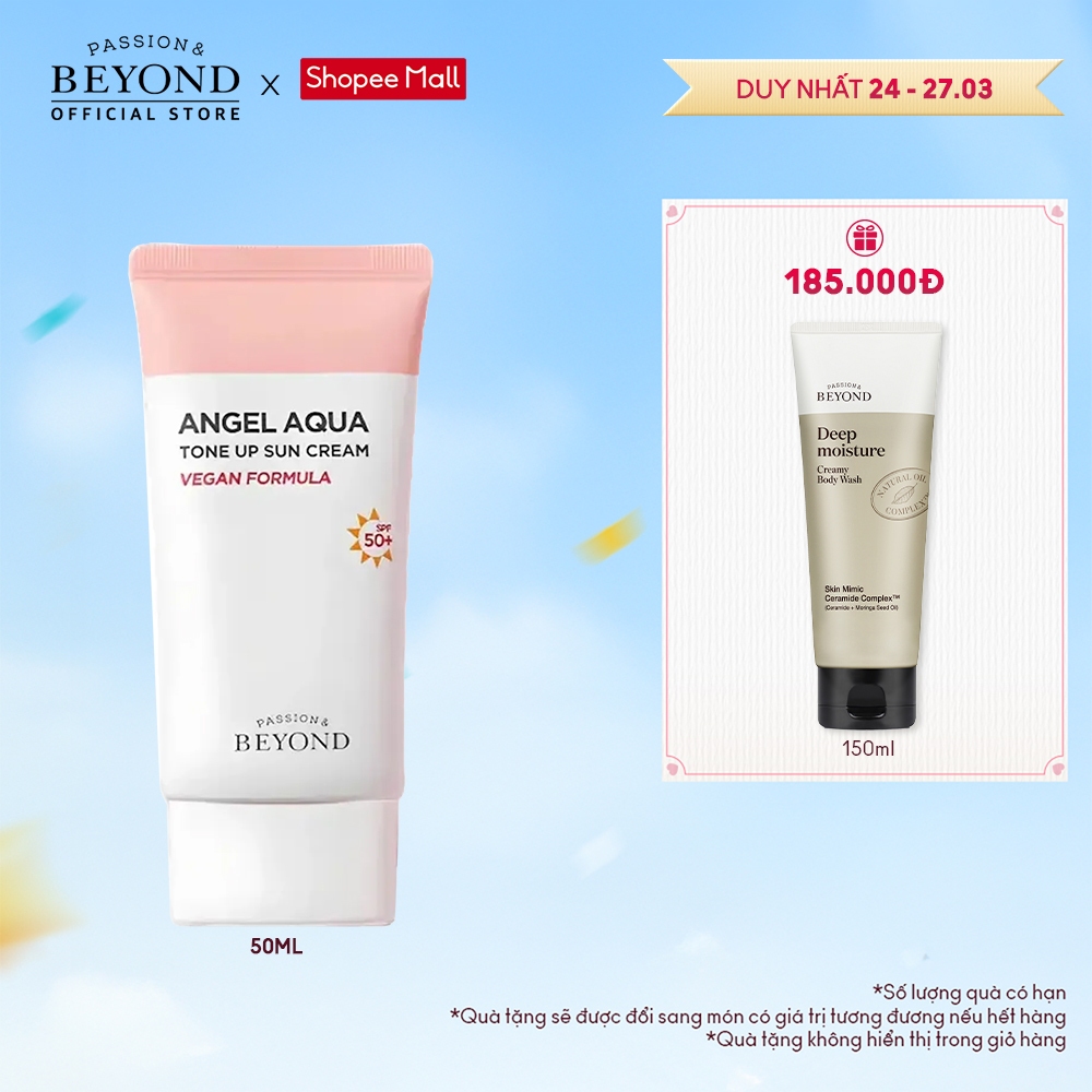 [Beyond Official] Kem chống nắng cấp ẩm nâng tone Beyond Angel Aqua Tone-up Suncream 50ml